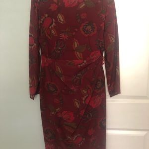 Gillian Studios silk dress sz 8. Vintage.